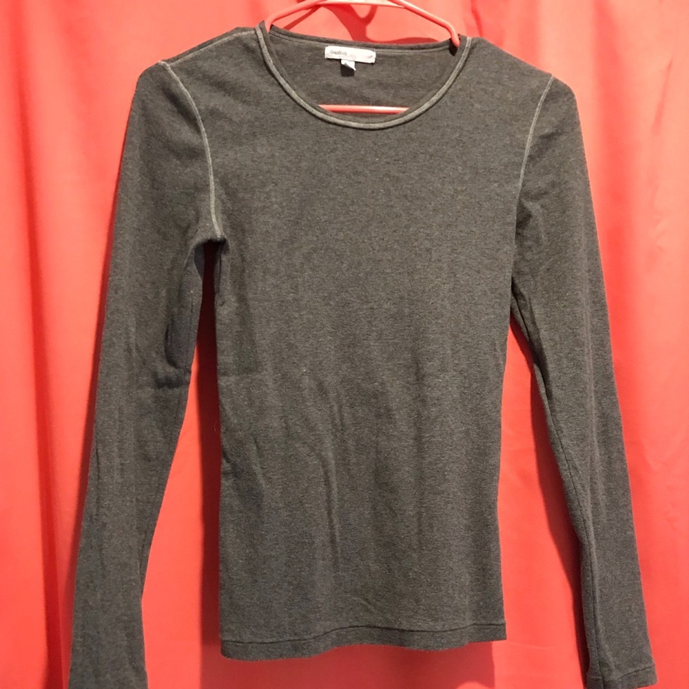 Gap Body Long Sleeve Shirt in Grey Size Small